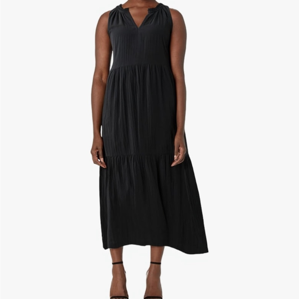 Pact Black Midi Dress